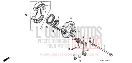 PANNEAU DE FREIN AVANT PK50MN de 1992